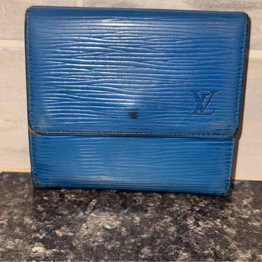 Louis Vuitton Vintage Blue Epi Leather Wallet